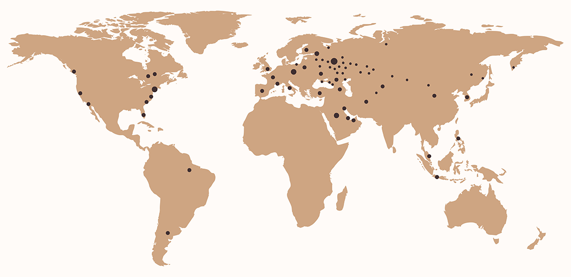 World Wide Shipping Map